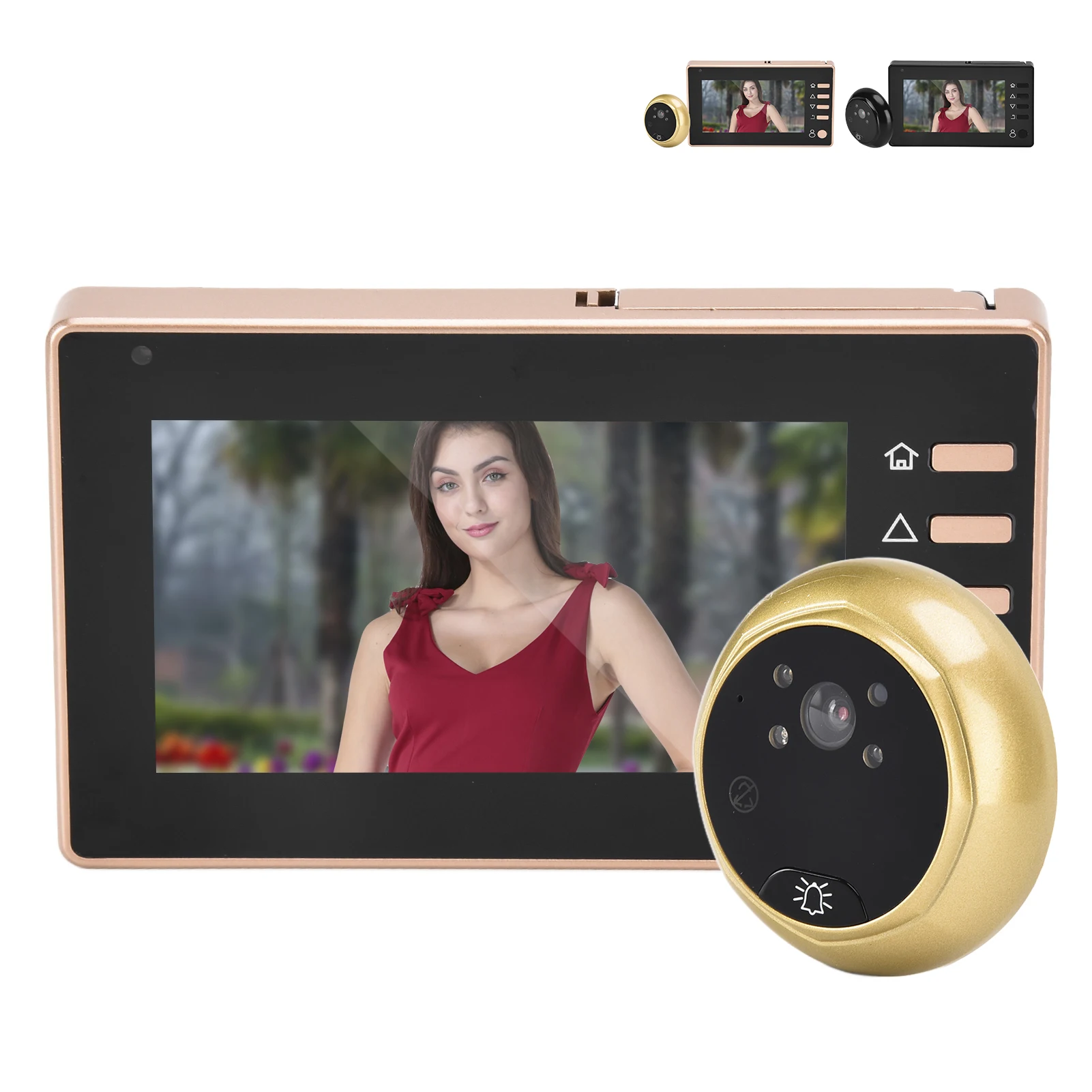 wireless audio intercom 4.3inch Door Peephole Viewer Camera Video Doorbell TFT LCD Display Infrared Night Vision PIR Motion Detection for Home Security door video intercom