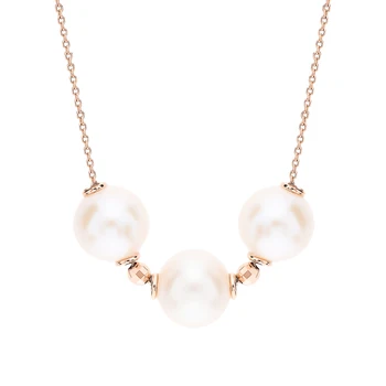 

Gold necklace with pearls cultured sunlight sample 585