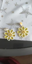 Drop-Earrings Flower Wedding-Jewelry Geometric Yellow-Color Korean-Design Summer Heart