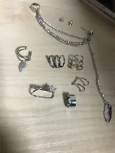 SAMCO 5 unids/set oído brazalete oro hojas no-Piercing oreja Clips falso cartílago pendiente de la joyería para hombres y mujeres