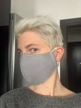 Mascarilla gruesa de invierno para adultos, máscara facial reutilizable, ajustable, a prueba de viento, de doble capa