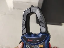 Medidor de pinza Digital multímetro Auto de la gama de A-BF CS206B/CS206D actual voltaje temperatura condensador de valores eficaces verdaderos AC/DC MAX/MIN NCV