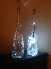 Wine-Bottle Lights-Battery Halloween-Bar-Decor Cork String Led Wedding Christmas Party