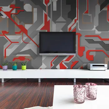 

Wall mural-paths abstract geometric patterns-200x154 cm