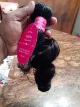 Beaufox-extensiones de ondas sueltas brasileñas, 3 mechones de pelo humano con cierre, extensión de cabello Remy 4x4