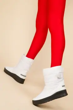 

SOHO Women's Fashion Warm Boots High Quality Female Casual Waterproof Thick Flats Boot Comfortable White Black 14396