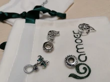 Cuentas de circonia cúbica deslumbrantes, accesorio de plata de ley 925, apto para pulseras y brazaletes, joyería, 3 días de entrega a España, BSC039