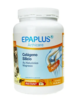

Epaplus Arthicare active collagen, hyaluronic acid, silicon and vitamins b1,b2,b6 and C. Food supplement vanilla flavor