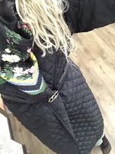 Fit Coat Spring Women Parkas Cotton-Padded Black Autumn Long Fashion EAM New Loose 19a-A319