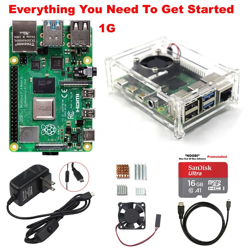 Raspberry Pi 4 Модель B стартовый комплект S4B01 1G