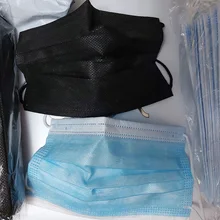 Mascarilla facial desechable de 3 capas, máscara protectora transpirable, anticontaminación, 10-200 Uds.