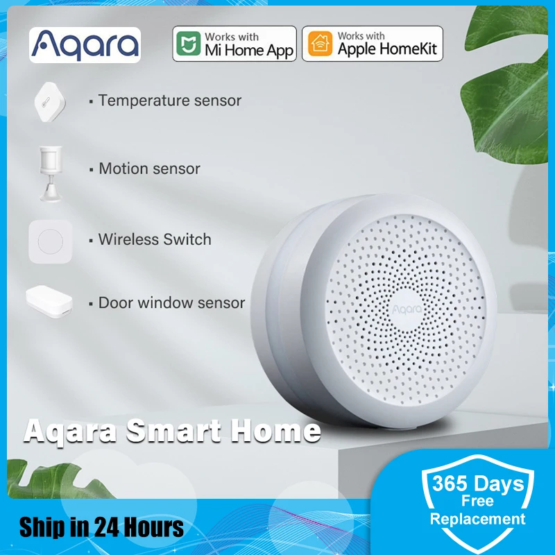 Беспроводной шлюз Xiaomi Mijia Aqara Smart Home Zigbee M1S хаб с Wi-Fi датчик движения двери Mi HomeKit