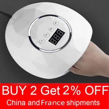

10s/30s/60s/99s Intelligent Digital Display Pink White Diamond UV Lamp Nail Dryer Fast Curing Gel Polish for Nail Manicure Tools