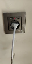 JHJCH-toma de corriente de la UE, enchufe con puerto de carga USB 2.1a 16A, panel de cristal, toma de corriente ruso y español
