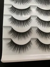 5 Par 3D visón pestañas falsas corto Natural suave y dramático pestañas falsas hecho a mano sin Cruel maquillaje extensión de pestañas