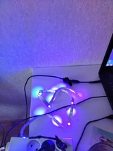 Tira de Luces LED de 5V, lámpara de luz de fondo Flexible USB 5050 RGB, cinta de diodos, teléfono, Bluetooth, aplicación de fondo para habitación, 1-30M