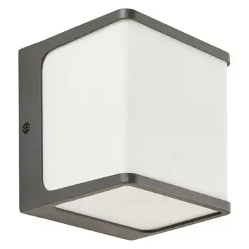

Street wall lamp led Telin 14.5 W IP54, cube, color: gray/white