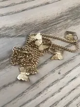 Gargantilla de mariposa de LATS para mujer, Collar llamativo con cadena de color dorado, mejores joyas brillantes para fiesta, novedad de 2020