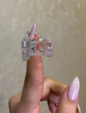 Nuevo 1/2/5 unids/set uñas Clip de construcción rápida UV Builder Gel asistente herramienta manicura bricolaje de plástico extensión pinza