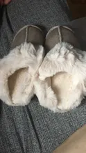 Furry Slippers Shoes Indoor Bedroom Plush Warm Women Ladies Luxury Home Winter No Faux-Suede