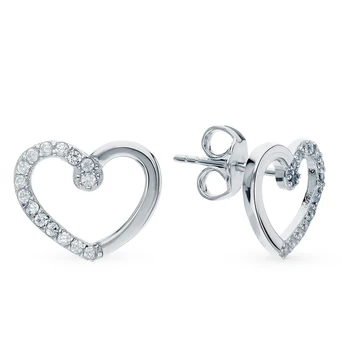 

Silver earrings with cubic zirconia sunlight sample 925