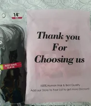 Clip en extensiones de cabello humano de la onda del cuerpo brasileño Clip en 8 unids/set Color negro Natural Clip Ins cabello Remy 8-24 pulgadas 120G