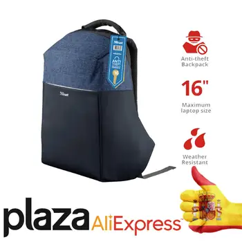 

PORTABLE BRIEFCASE BACKPACK NOX ANTI THEFT 16 "BLUE TRUST FOR PORTABLE TABLETS ETC