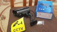 Cámara ficticia falsa CCTV seguridad al aire libre impermeable pato señuelo IR LED Flash wifi Led rojo maniquí cámara de videovigilancia