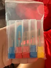 En stock!2018 de uñas taladro eléctrico de lima de uñas poco, taladro de carburo de 3/32 602801 de uñas de alta calidad archivo buff