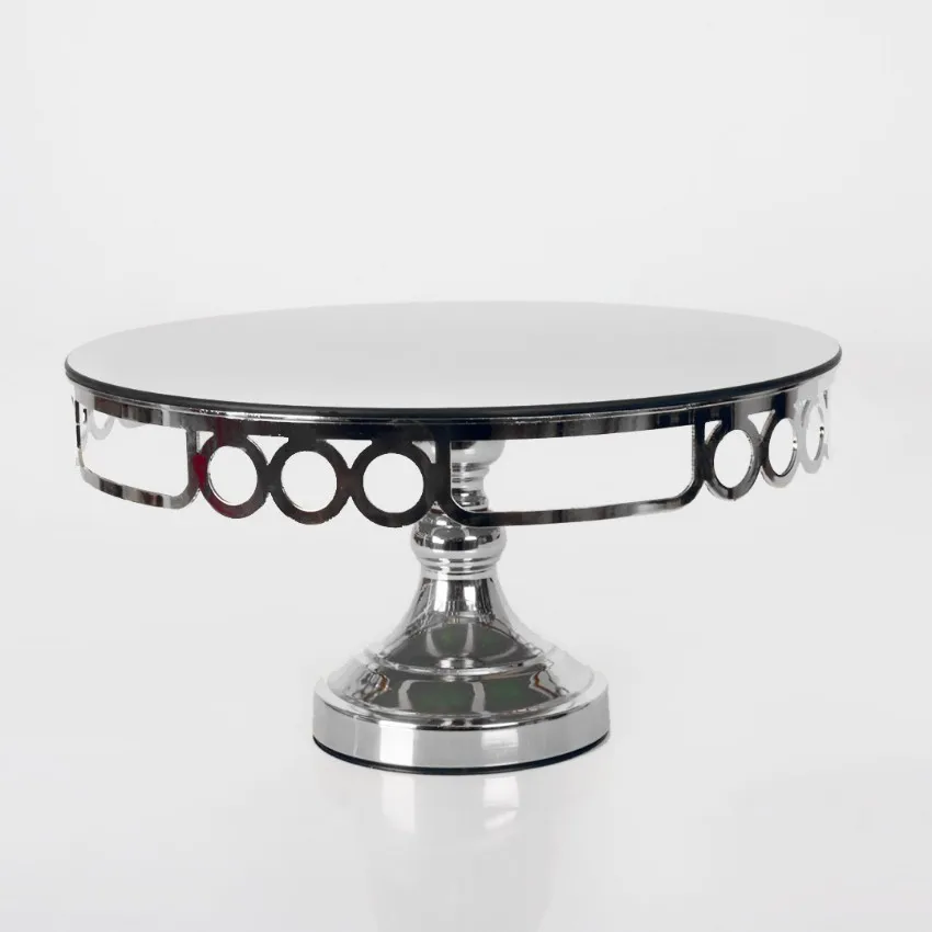 

wonderful dowry wedding mothers day birthday gift awesome decor Ring Laser Cake and Pastry Stand Large - Silver