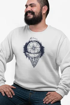 

Angemiel Wear Rock Gravel Compass White Men 'S Sweatshirt