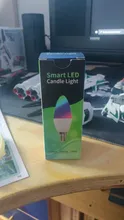 Tuya Smart Wifi LED Bulb E14, RGB Dimmable Light Bulb 4W, , Work with Alexa Echo Google