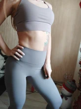 SOISOU-pantalones de Yoga para mujer, mallas largas de nailon de cintura alta para Fitness, medias realzadoras de cadera, ropa de gimnasia para mujer