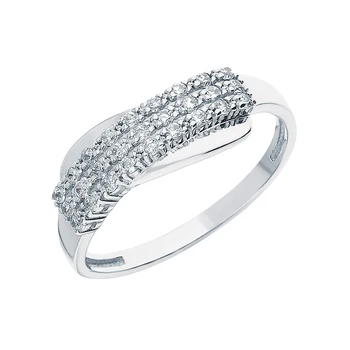 

Silver ring with cubic zirconia sunlight