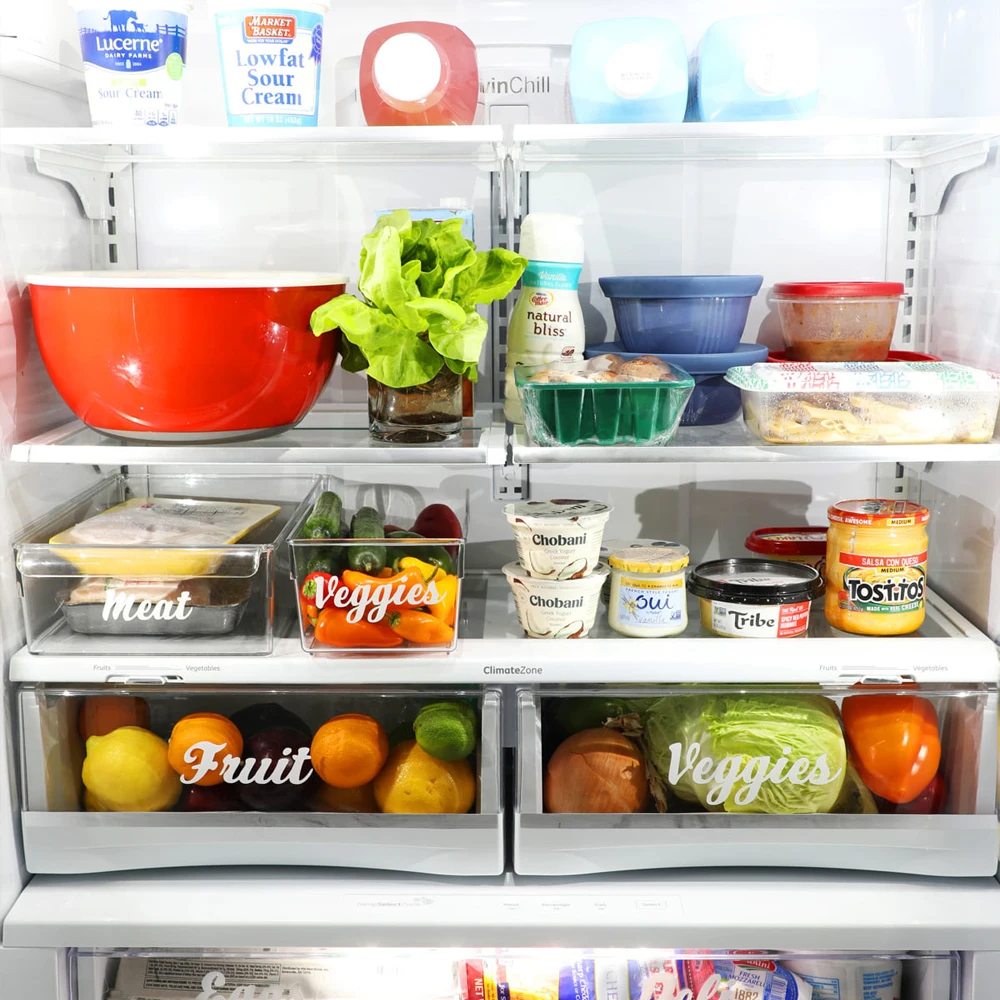 

Refrigerator Organization Labels Decal Vinyl Home Decor Stickers Home Decor