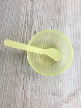 Cuenco de mascarilla para maquillaje, 3 uds., Kit de cucharita herramienta, color aleatorio casero