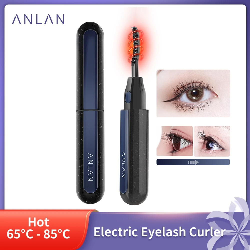 ANLAN Electric Eyelash Curler USB Rechargeable Electric Heated Eyelash