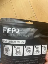 Mascarilla facial FFP2 KN95 con filtración, máscara respiradora, protectora de la boca, antigripal