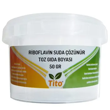 

Riboflavin Food Renklendiricisi Powder Water Soluble 50 g