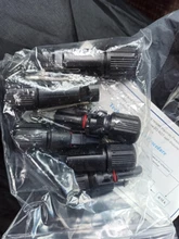 1 par de conectores solares Conector de Panel Solar, 30A, 1000V, macho + hembra, IP67, para cable Solar