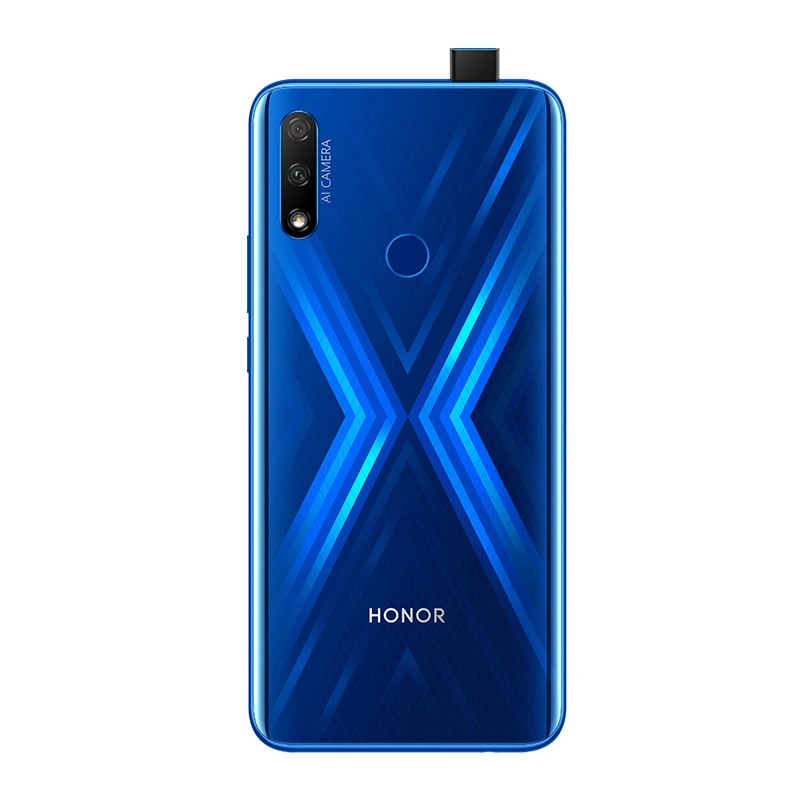 Смартфон HONOR 9X 4+128 ГБ | Безрамочный экран 6.59’’| Функция NFC - Цвет: Сапфировый синий