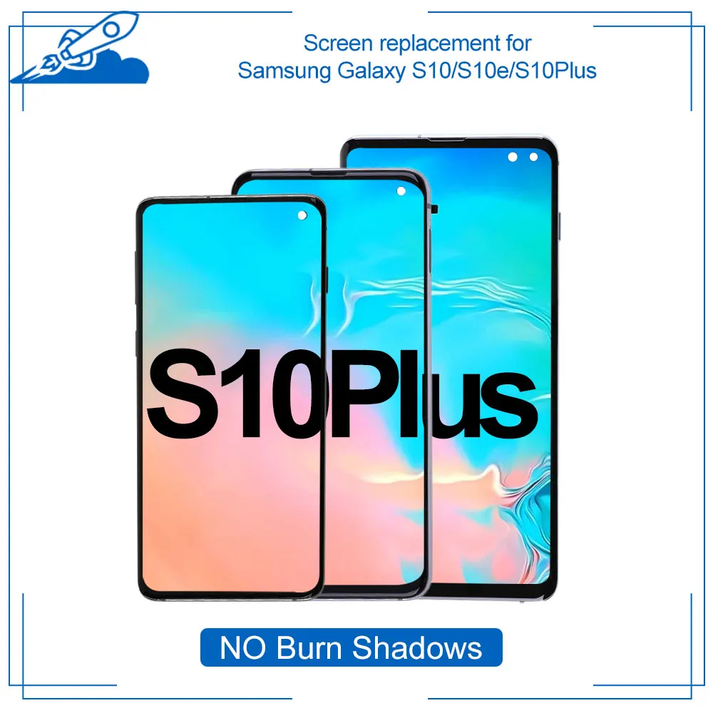 OEM полная сборка для samsung Galaxy S10 S10e Plus lcd сенсорный экран AMOLED дисплей Оцифровка для samsung S10 сборка Замена