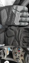 ROCKBROS-guantes de ciclismo a prueba de viento para otoño e invierno, guantes deportivos antigolpes transpirables con pantalla táctil SBR para bicicleta de montaña