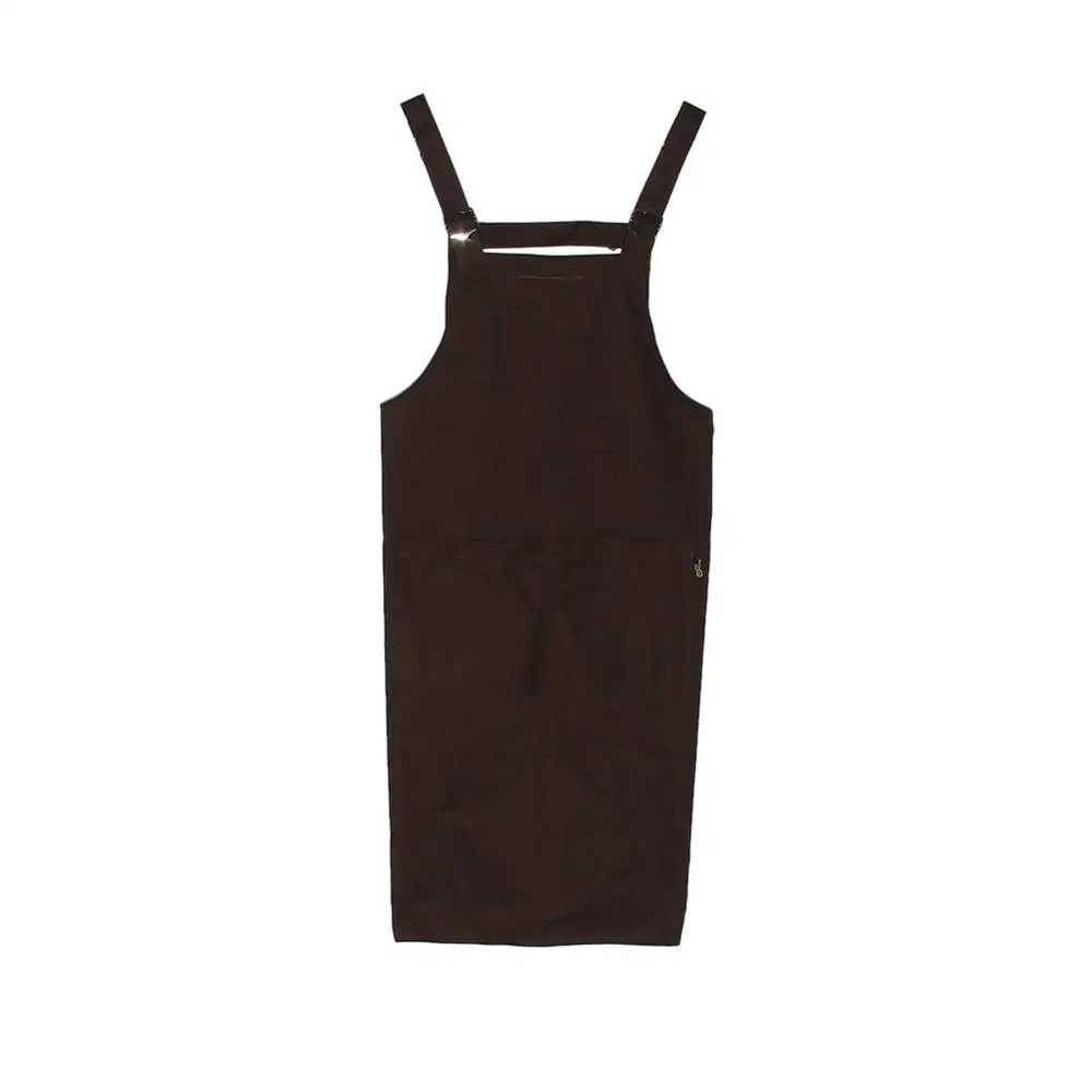 brown Черный/коричневый прямоугольный хлопковый передник около 74x60cm-1 шт - Цвет: brown