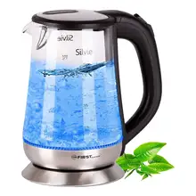 Чайник электрический FIRST FA-5405-4 Black(Объем 1,7 л, подсветка, мощность 2200 Вт, автоотключение, фильтр