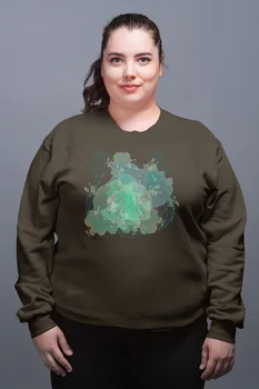 

Angemiel Wear Bear Figured Green Women Sweatshirts