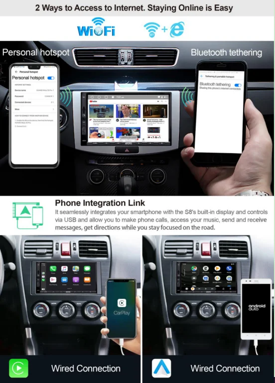 US $328.00 Atoto S8 Android Car Stereo Media System S8g2a75p Powerful Soc Phone