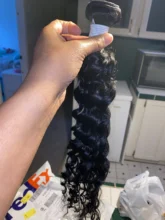 Rosabeauty-mechones de ondas profundas de 28 y 30 pulgadas, cabello humano peruano Remy con cierre de encaje, rizos con agua, 5x5