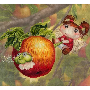 

Рк-482 set for embroidery 'MP studio ''Apple fey', 25x32 cm