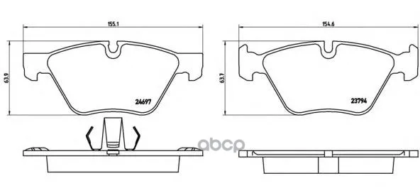 Колодки Тормозные Brembo P06060 Brembo арт. P06060